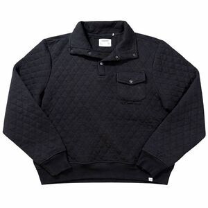 Sovereign Code Columbia Mock Neck Quilted Pullover Mens Large Black